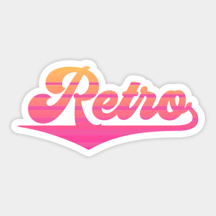 Retro Typography Sticker